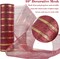 Christmas Mesh Ribbon 10 inch Wide Burgundy and Gold Deco Mesh Metallic Gold Burgundy Mesh Ribbon for Christmas Tree, Garlands, Gift Wrapping, Wreath Supplies, Bows-10 Yards